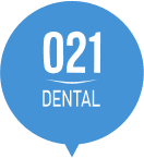 logotipo 021 dental